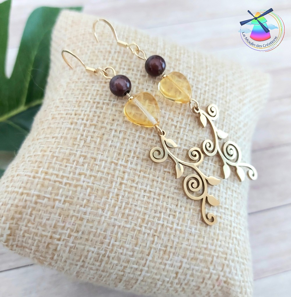 Boucles d'oreilles acier