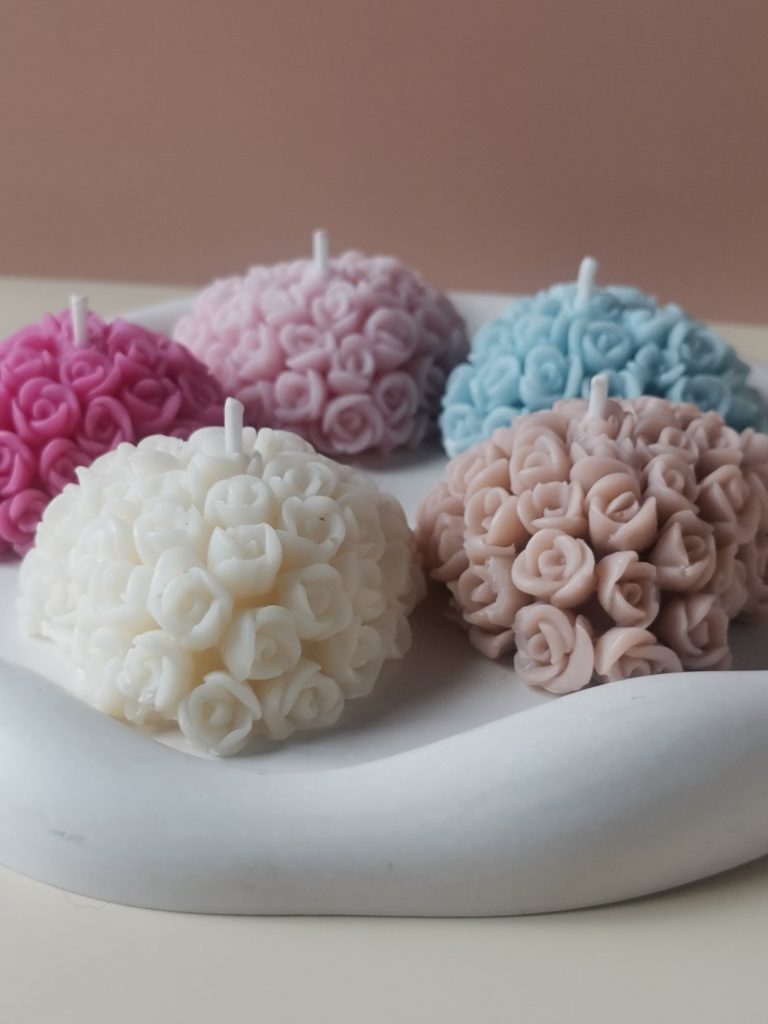 bougies naturelles en cire de colza et écologiques sans parfums