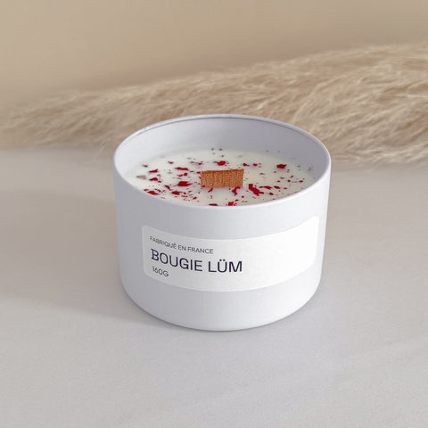 Bougie ParfumÃ©e MÃ©tal Blanc - 160G - Artisanale