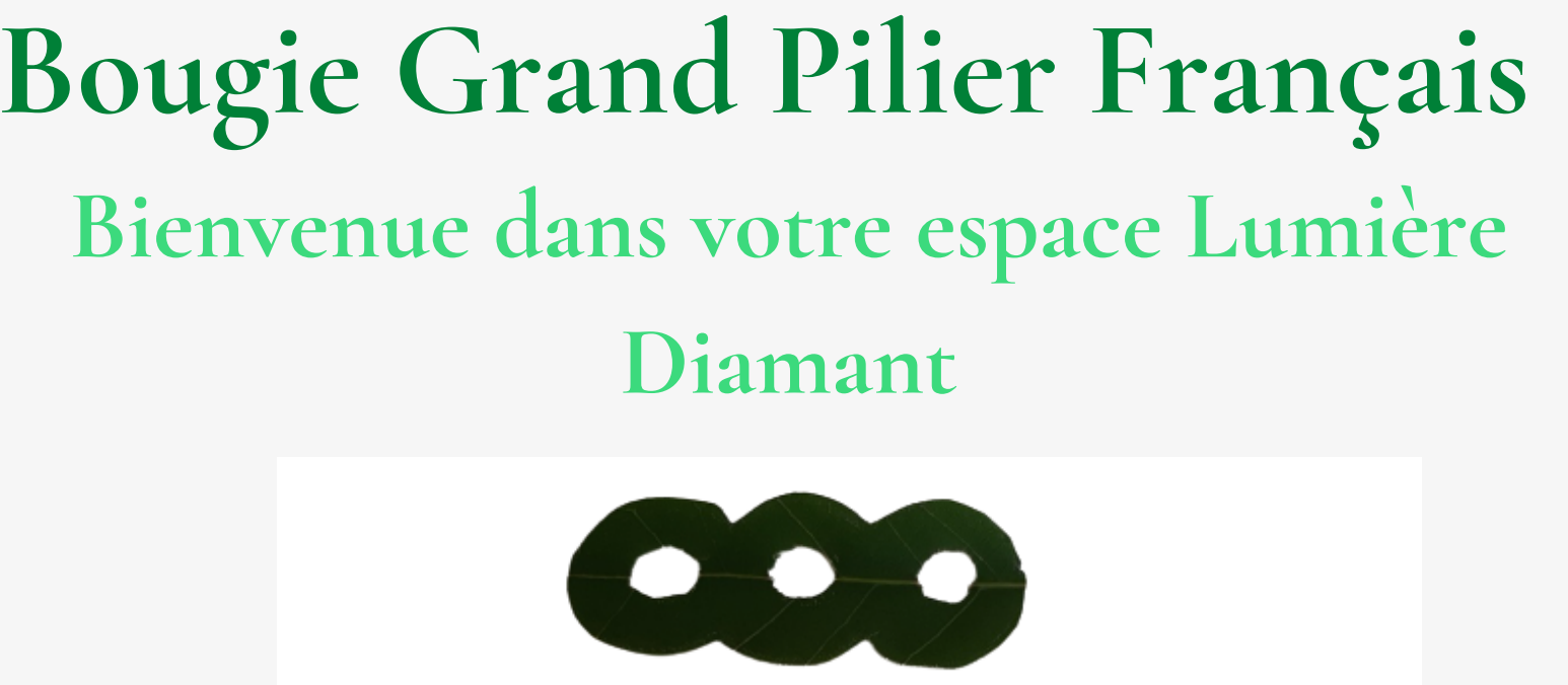 Bougie Grand Pilier Français