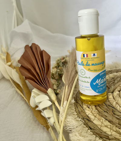 Huile de massage bébé Calendula Mance