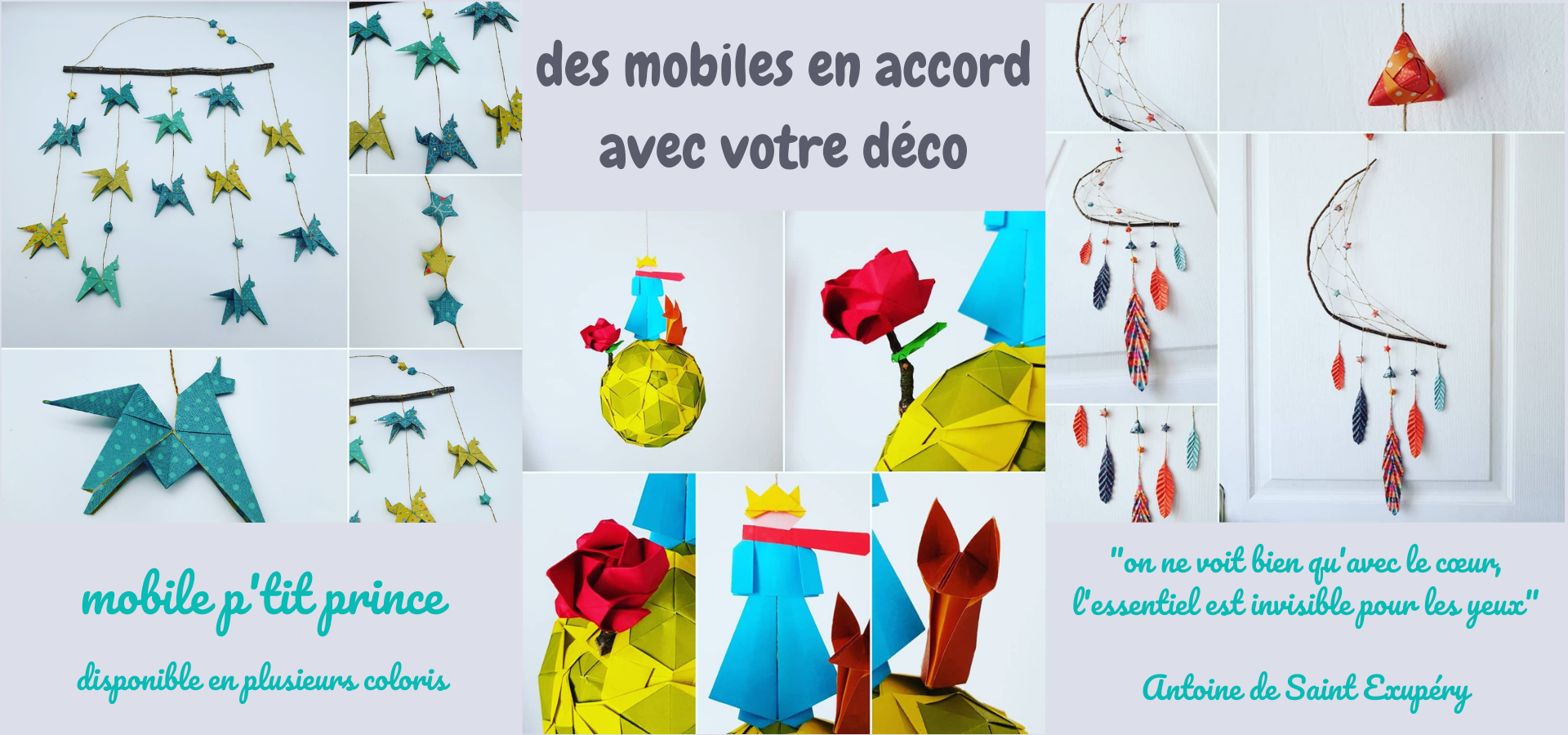 marigami origami bijoux papier artisanat d'art fait main sur-mesure personnalisation bracelet fleur boucle d'oreille collier mobile