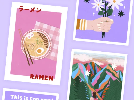 Illustrations colorés faits sur Procreate par Manon Williot - purplemay - vendues sur la boutique en ligne Etsy
