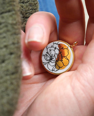 pendentif porcelaine