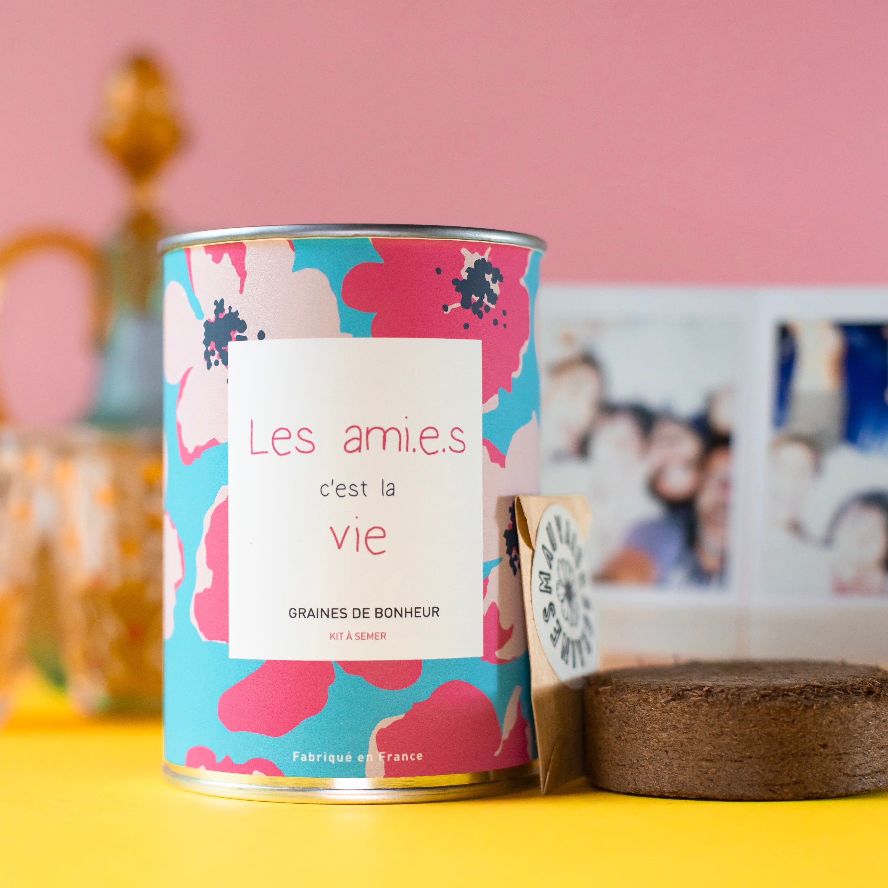 Kit à semer Les ami.e.s c'est la vie fabriqué en France
