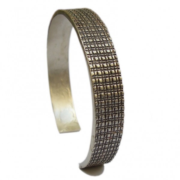 Bracelet rigide Building en argent massif mat et patine noire Pour homme 187,00 €