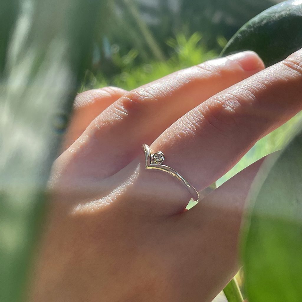 Bague Diamant Or Jaune Artisan Joaillier Angers