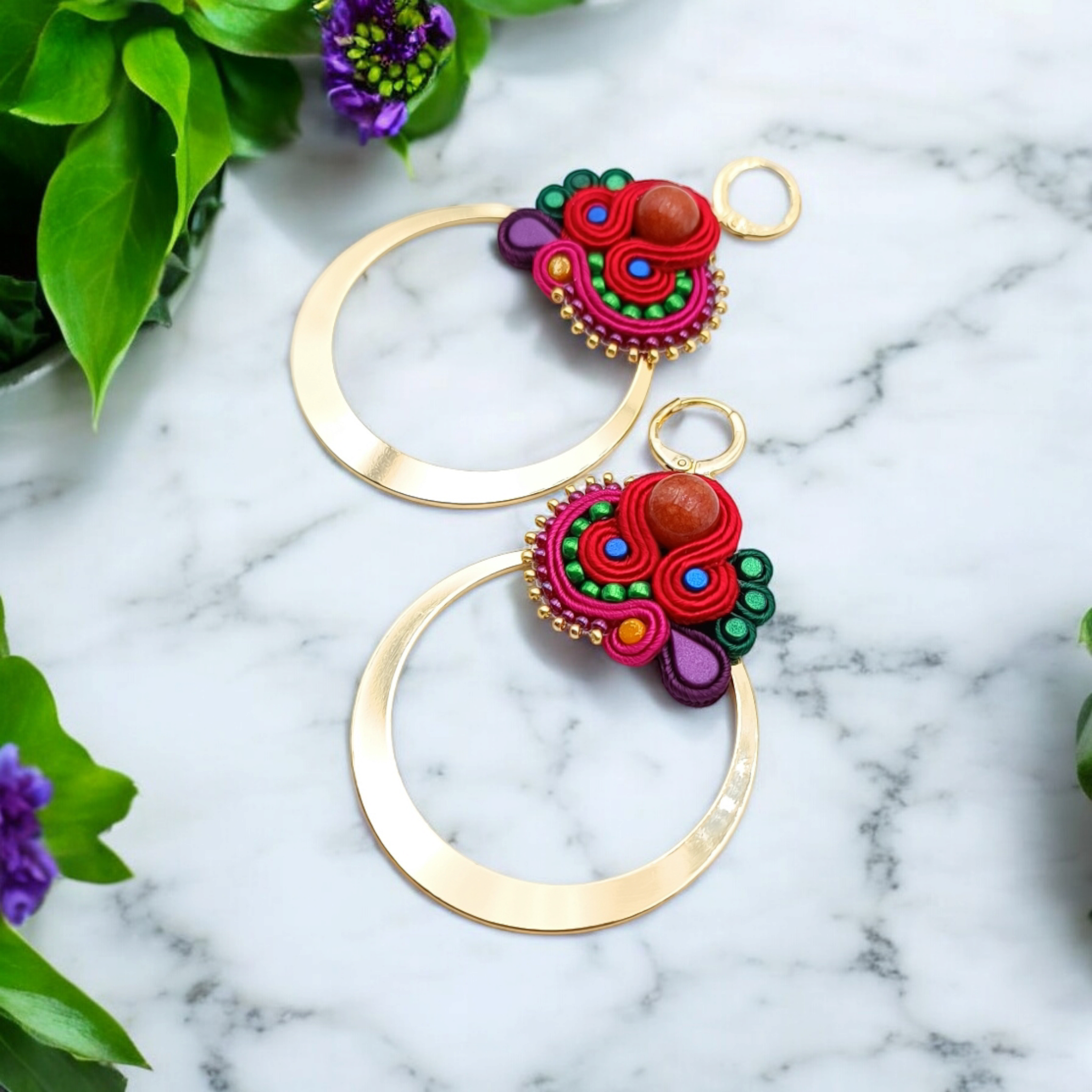 Boucles d'oreilles Créoles Tutti Frutti