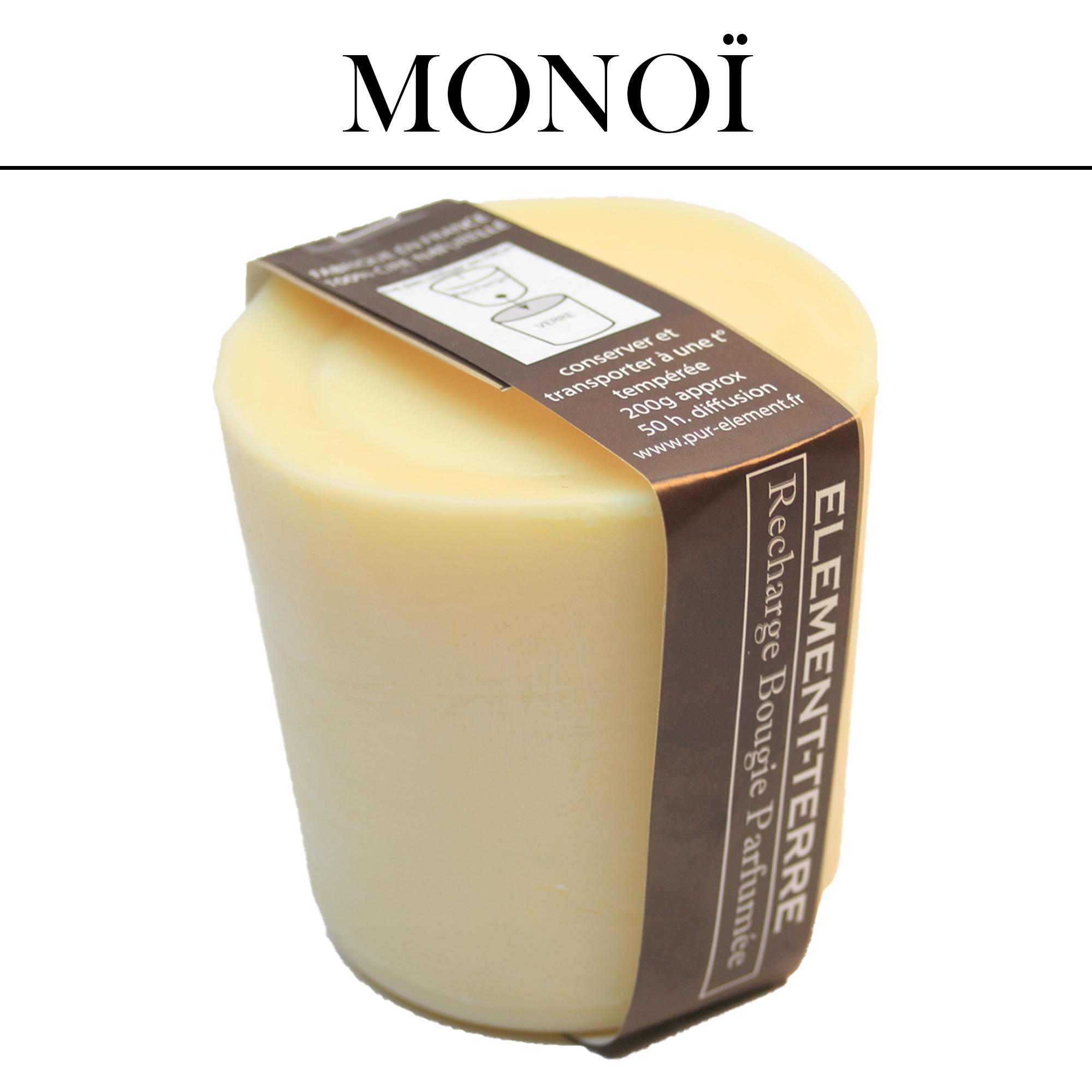 Recharge Bougie Monoï 200g ELEMENT-TERRE