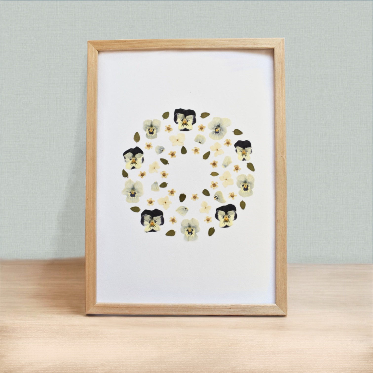 Herbier de fleurs pressées