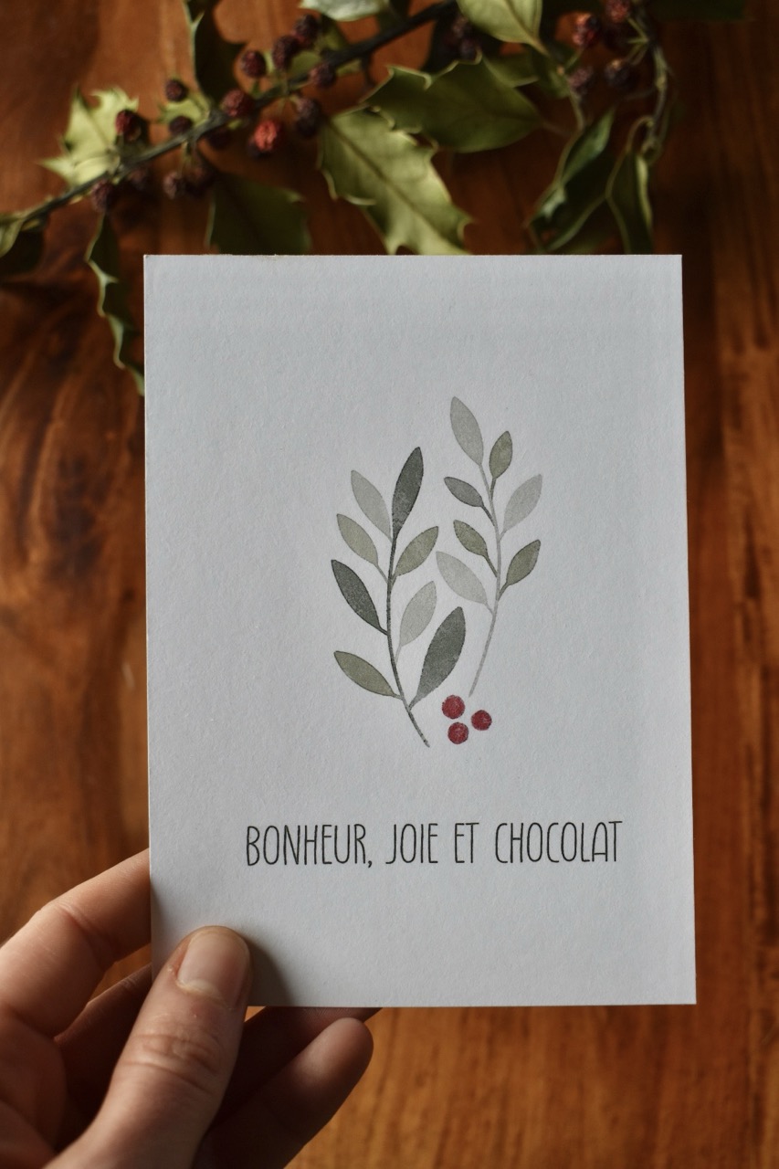 Carte illustrée artisanale