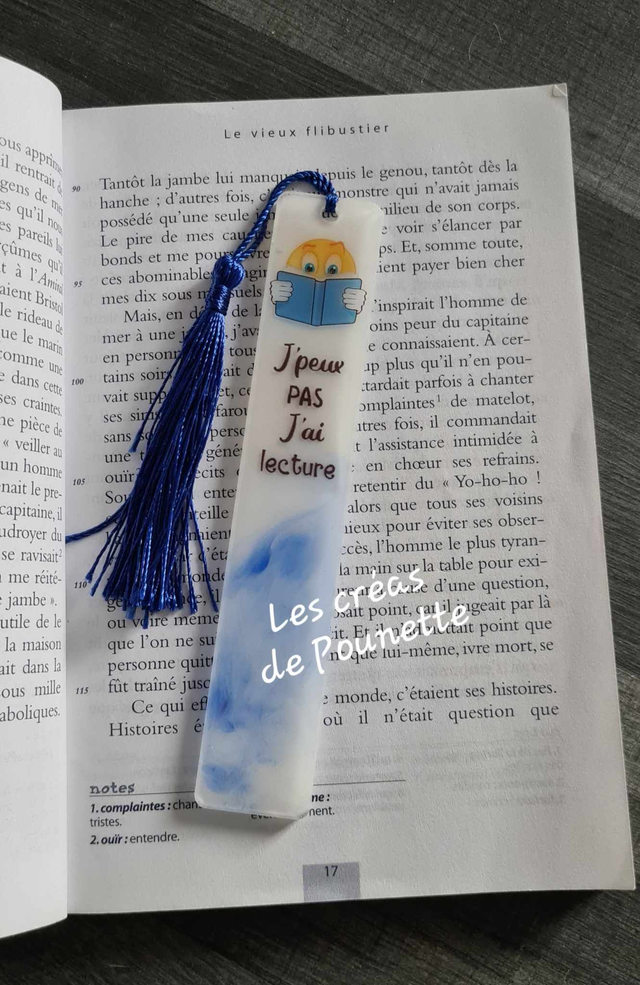 Marque-page j'peux pas j'ai lecture