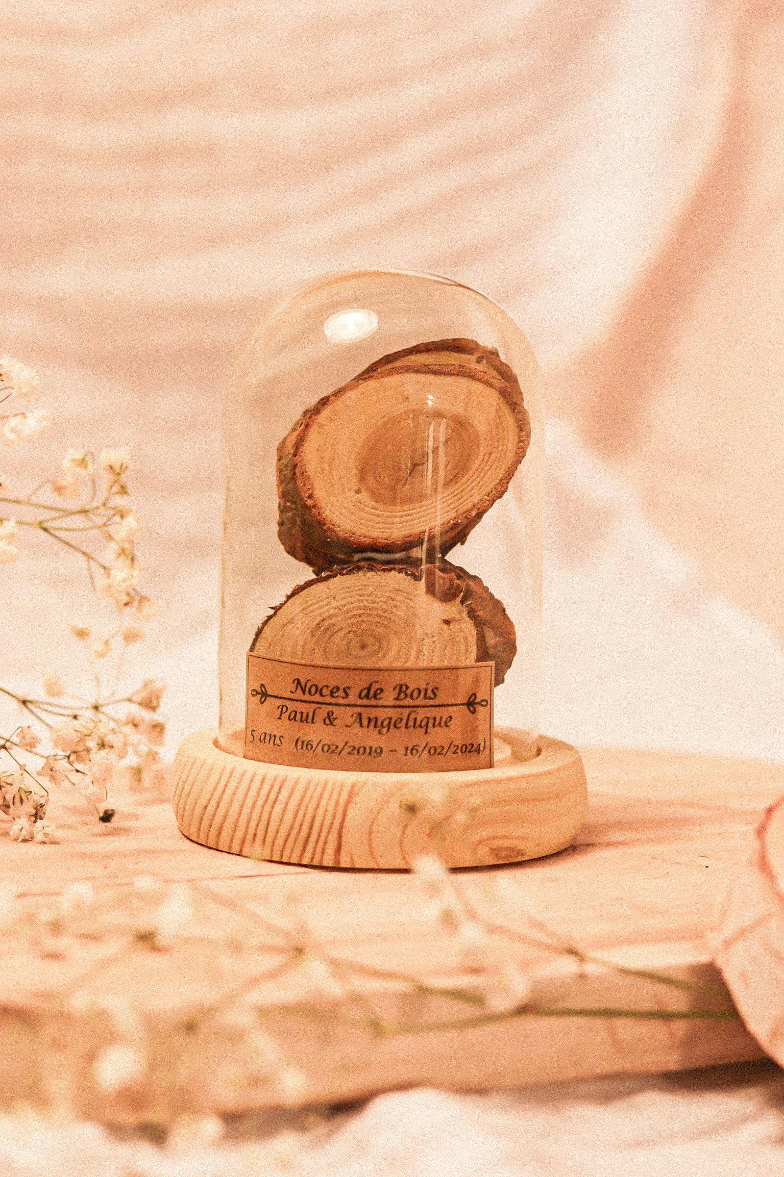 Dôme en verre 5 ans anniversaire de mariage