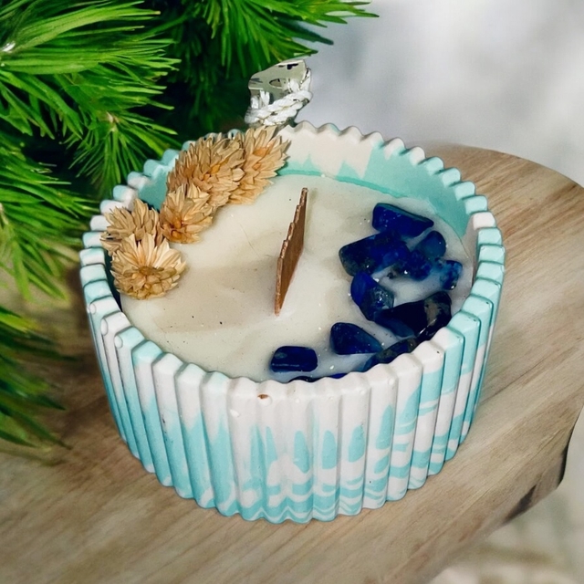 Bougie Parfumée à la cire d'abeille - Parfum Pastèque Melon  - 75g