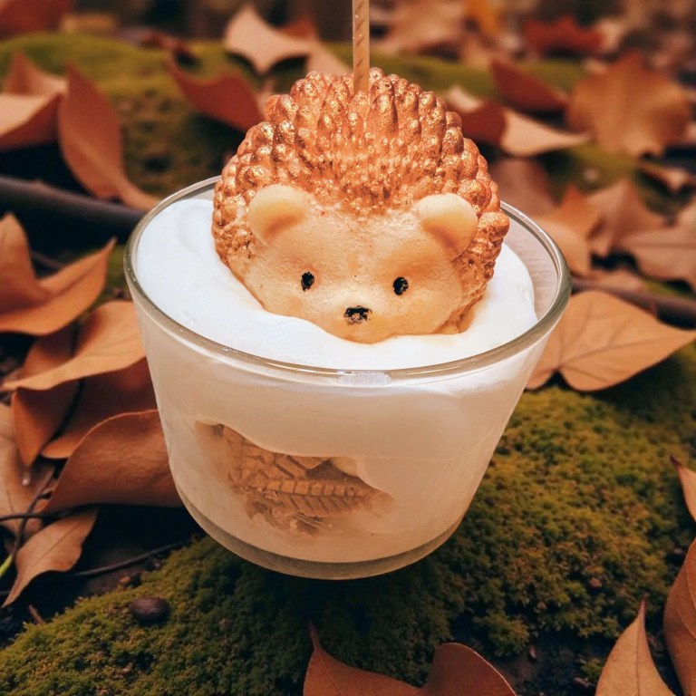 bougie gourmande parfumée herisson citrouille merveilleuse