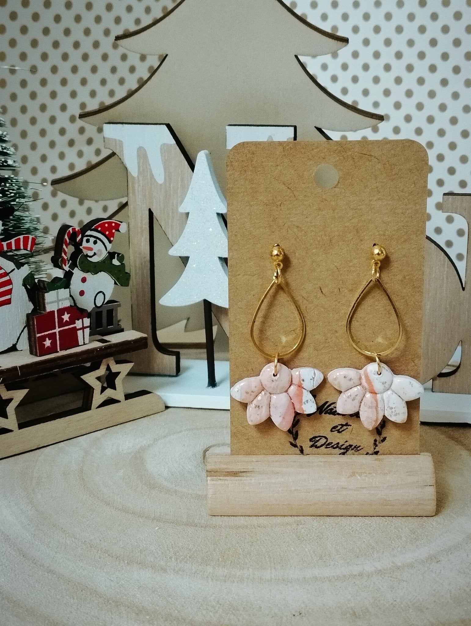 boucles_d_oreilles argile_polymere acier_inoxydable bijoux bijoux_artisanaux france french_jewelry bijoux_en_argile_polymere cadeau créateur noel gift