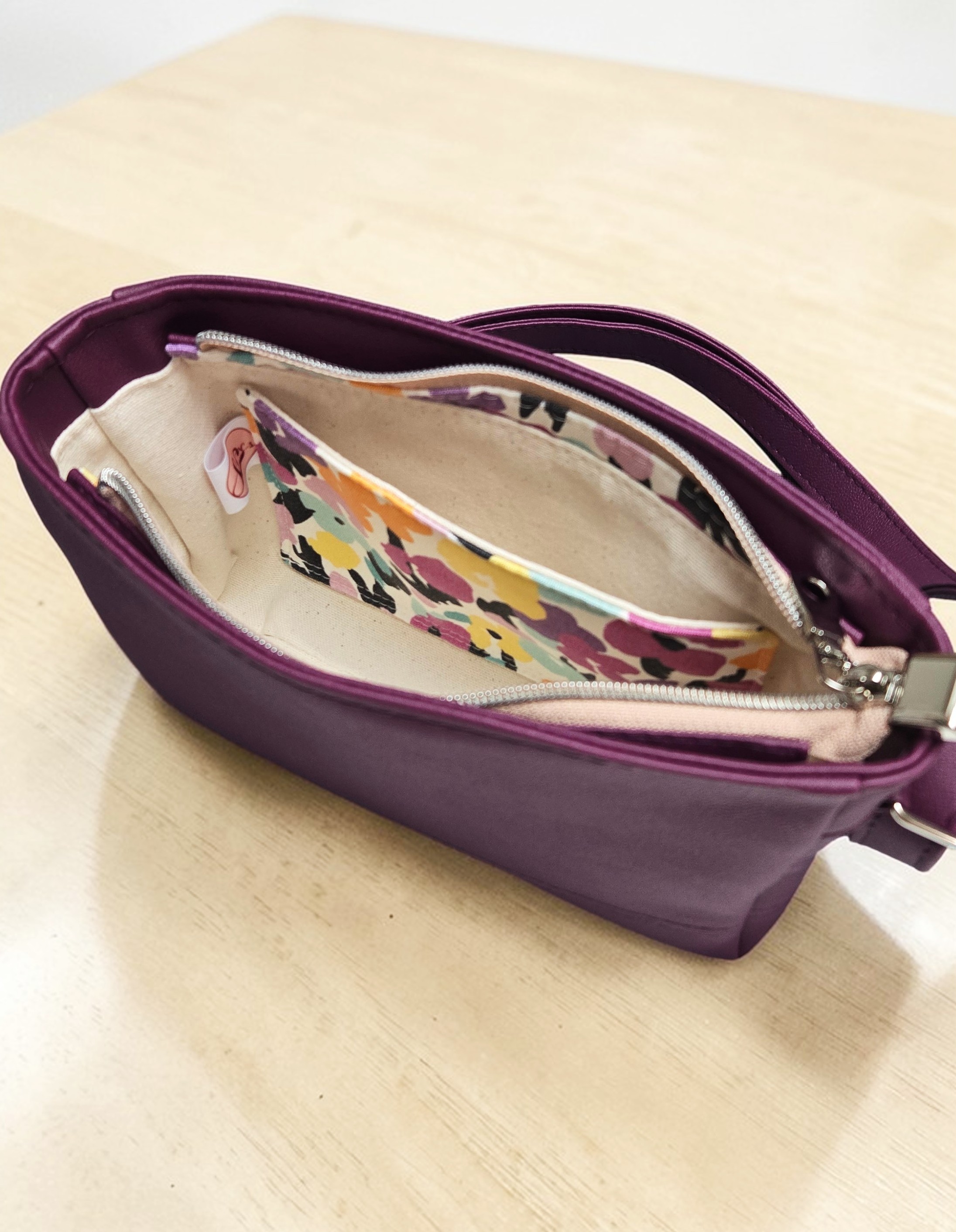 Sacoche à bandoulière en simili cuir