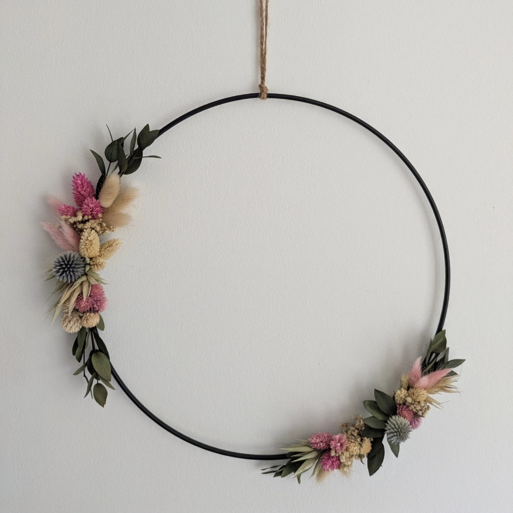 Couronne fleur séchée