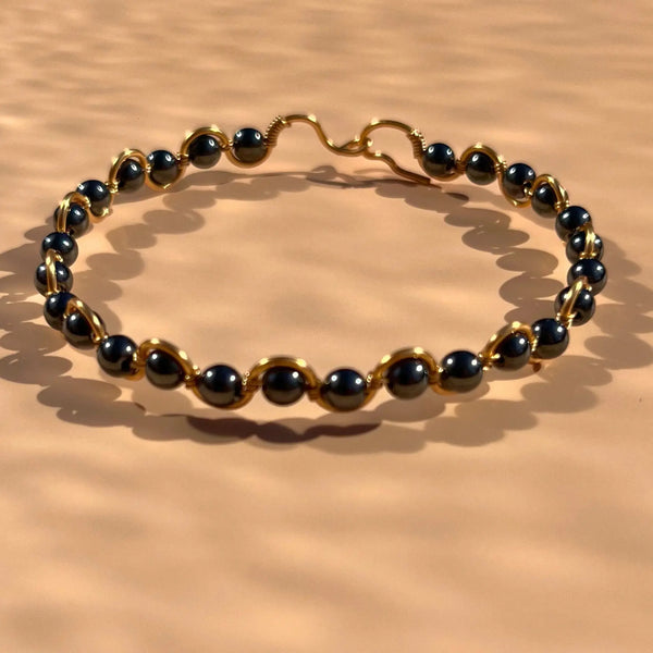 Bracelet fait main en hématite
