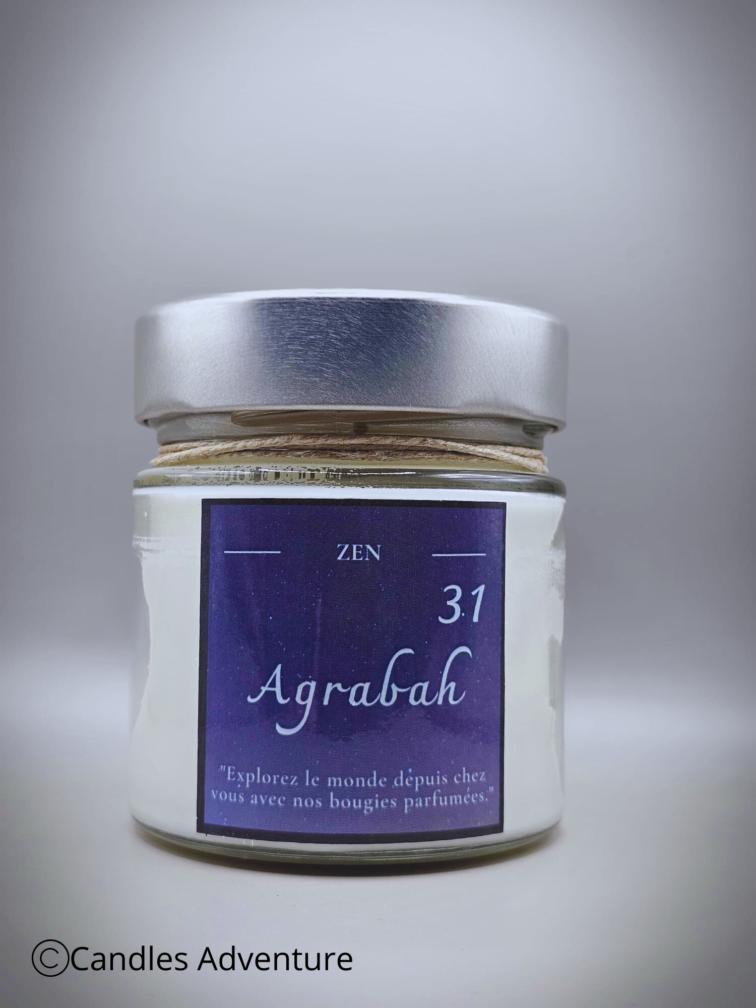 Bougie artisanale parfumée Agrabah – Zen