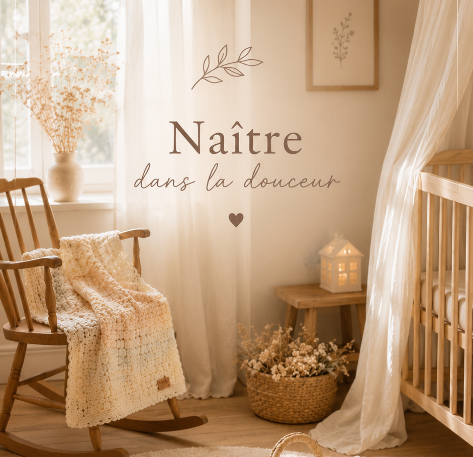Cadeaux et paniers de naissance artisanaux au crochet