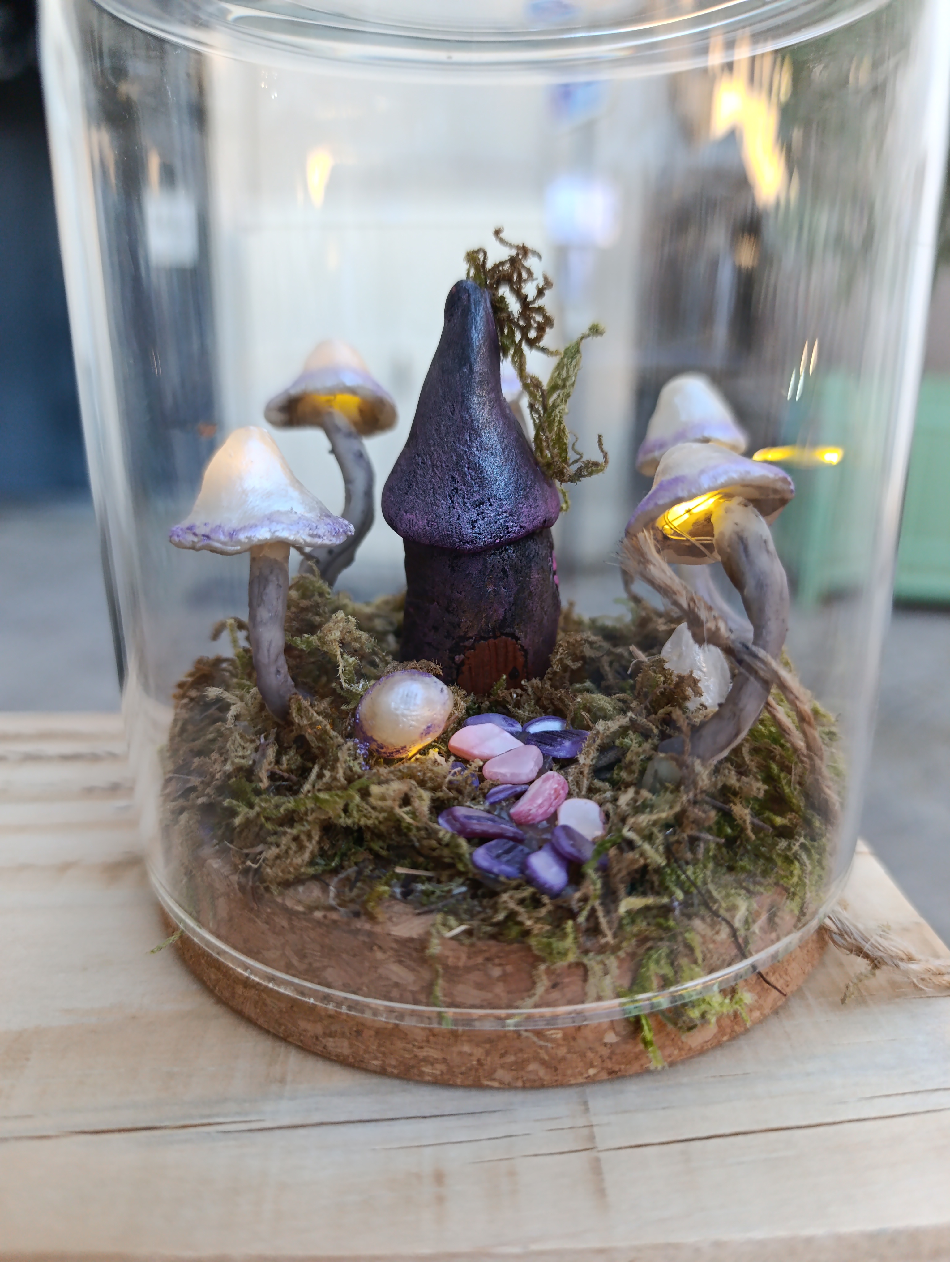 Mini monde sous verre 