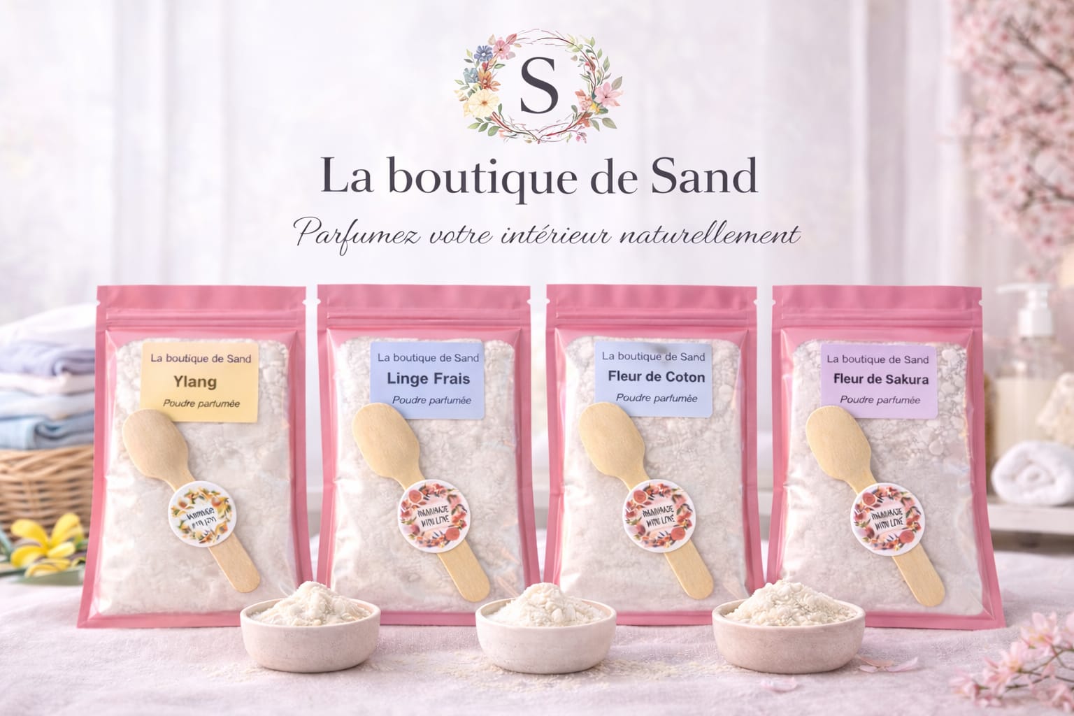 poudres parfumées aspirateur
