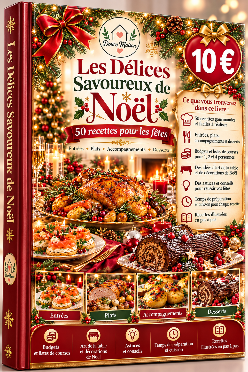 Les Délices Savoureux de Noël – 50 recettes pour les fêtes
