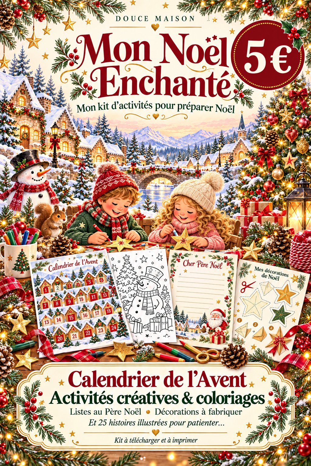 Mon Noël Enchanté – Kit d'activités pour préparer Noël