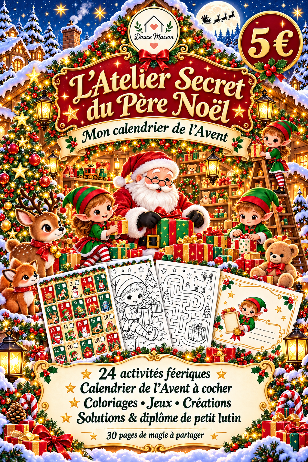 L'Atelier Secret du Père Noël – Mon Calendrier de l'Avent