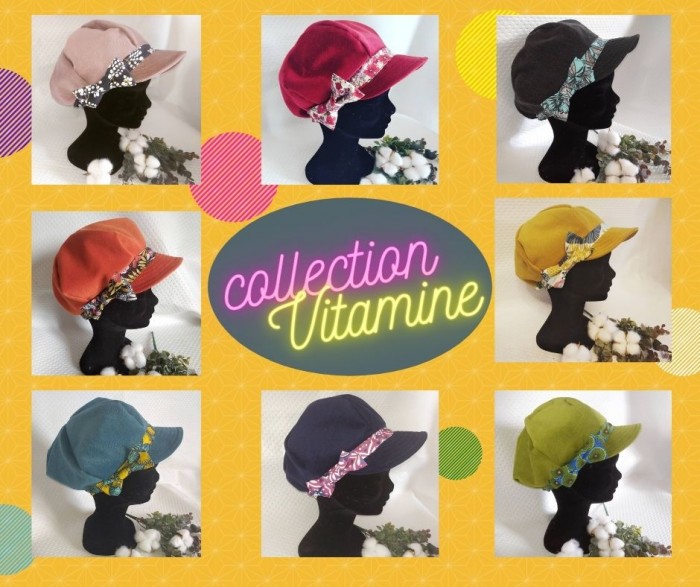 Collection de casquettes vitamines